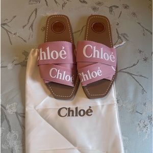Chloe Pink Mule Sandals